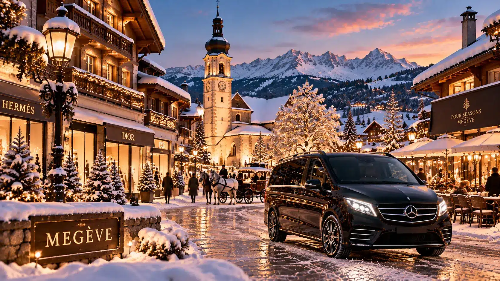 Private driver Lyon Airport to Megève